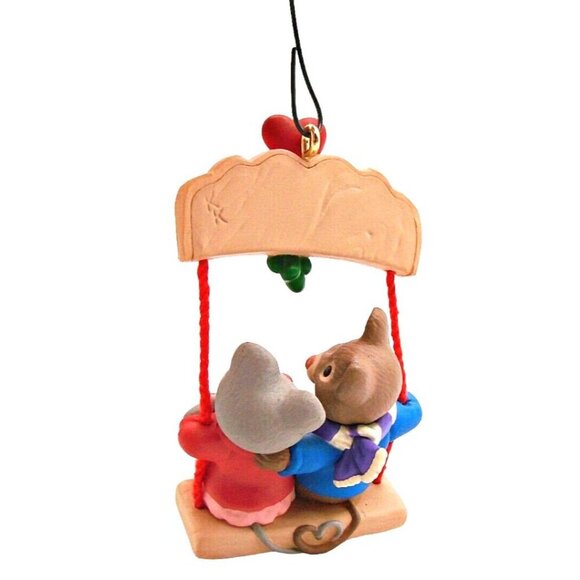 Hallmark Ornament Our Christmas Together 1999 Mice Swinging Keepsake Holiday Vtg - Picture 3 of 10